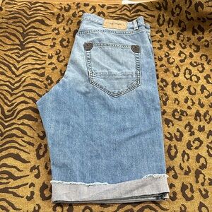 Vintage Ed Hardy Light Blue Denim Jean Shorts